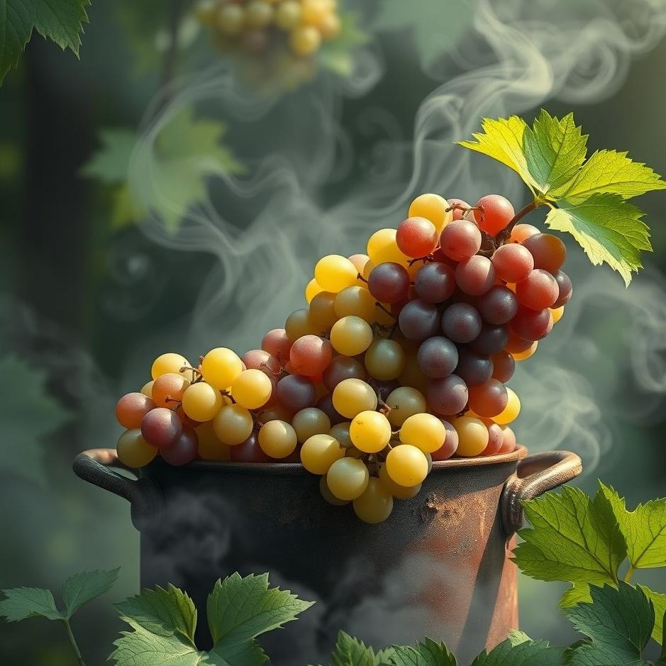 Dream : Grapes in a pot in a dream