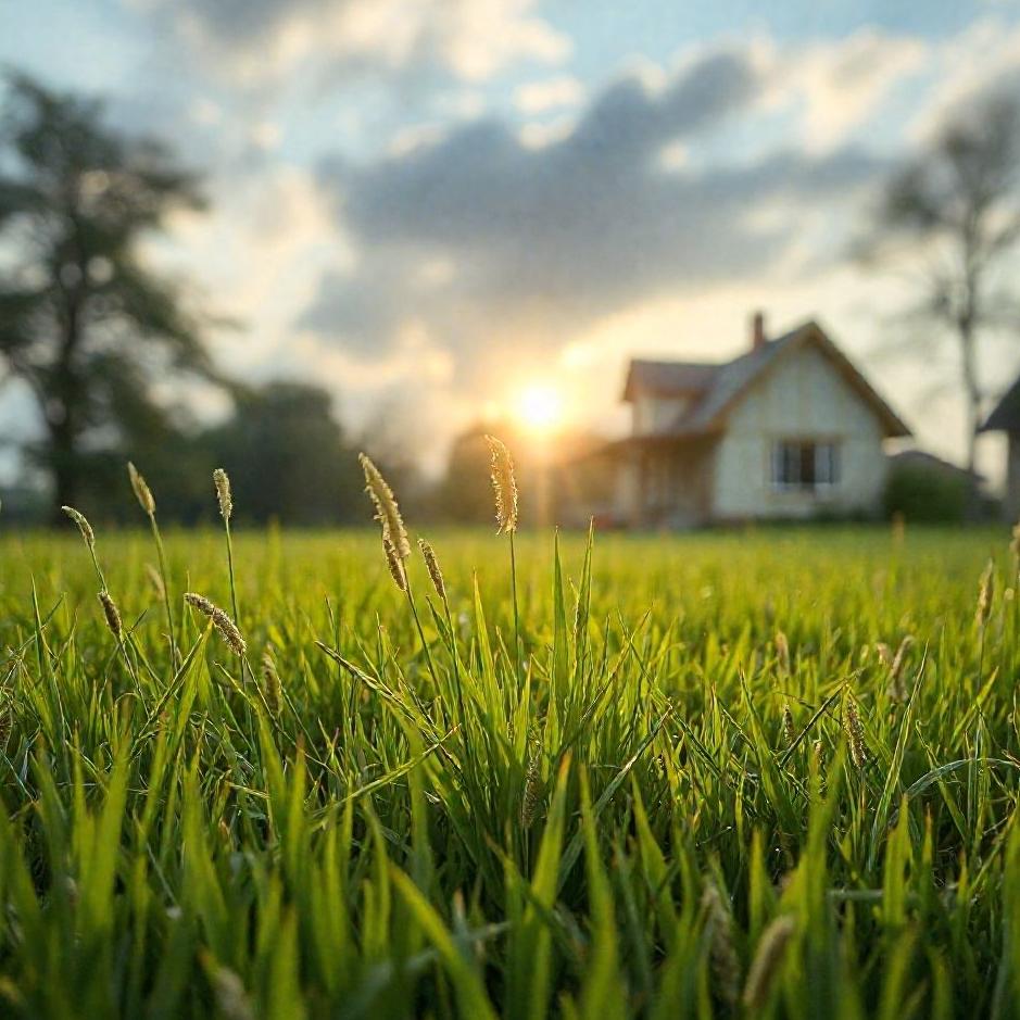 Dream : Grass at home in a dream