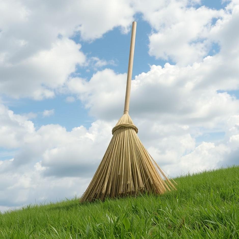 Dream : Grass broom in a dream