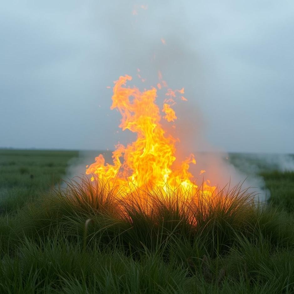 Dream : Grass fire in a dream