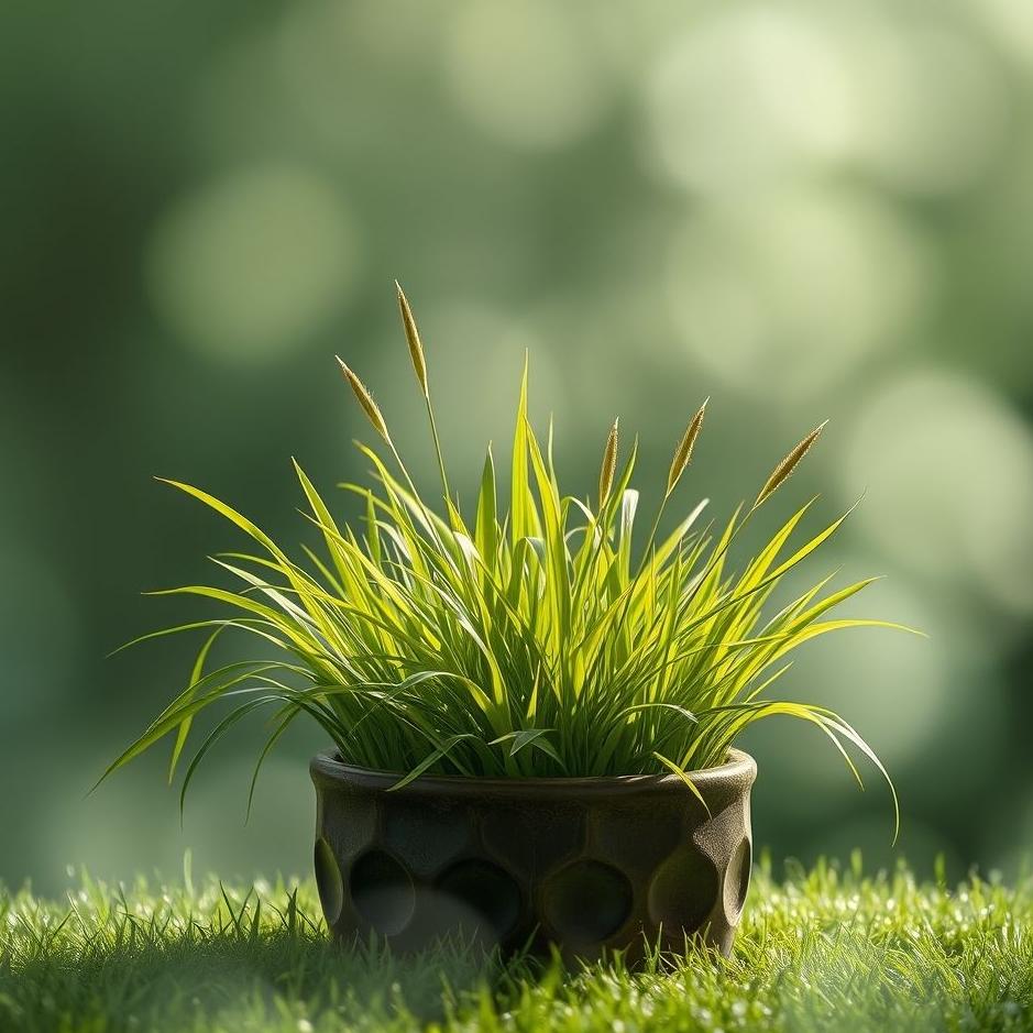Dream : Grass in a pot in a dream