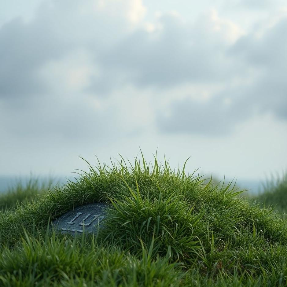 Dream : Grass on a grave in a dream