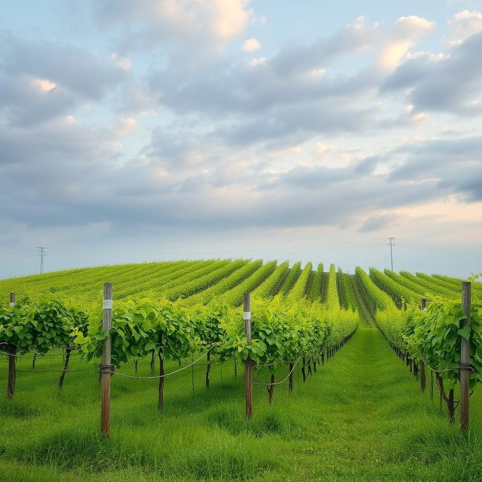 Dream : Grass vineyard in a dream