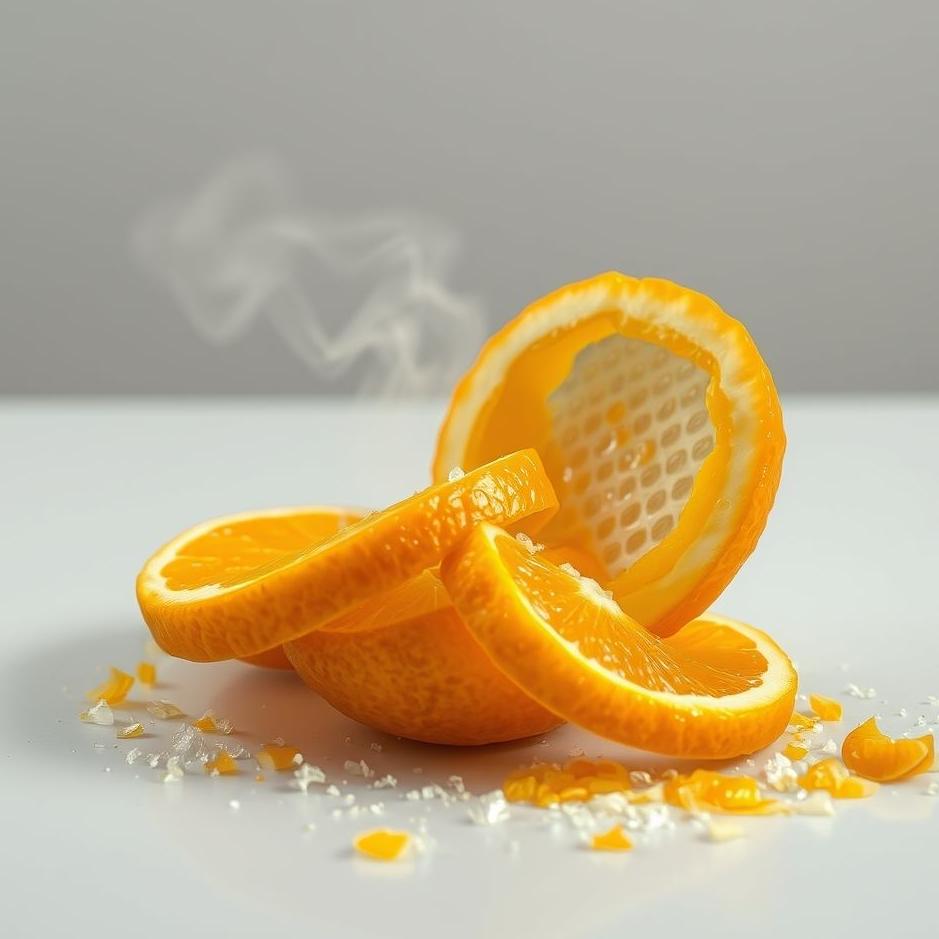 Dream : Grating orange peel in a dream