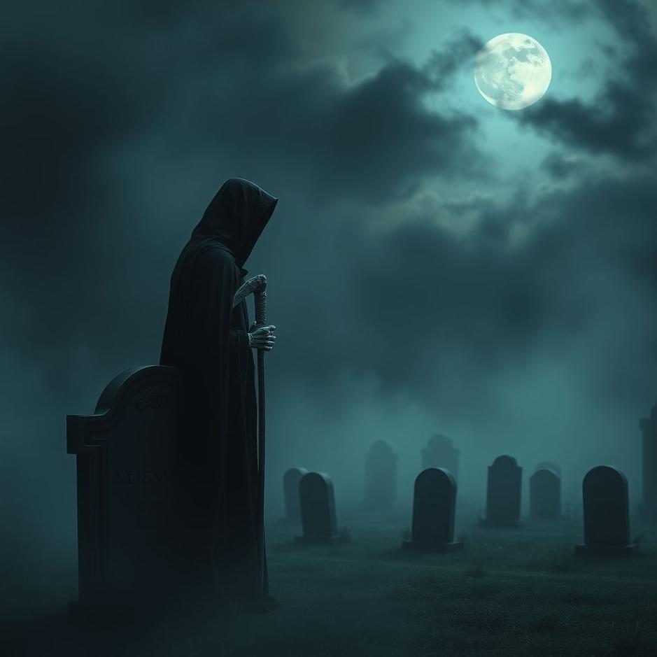 Dream : Grave and the Grim Reaper in a dream