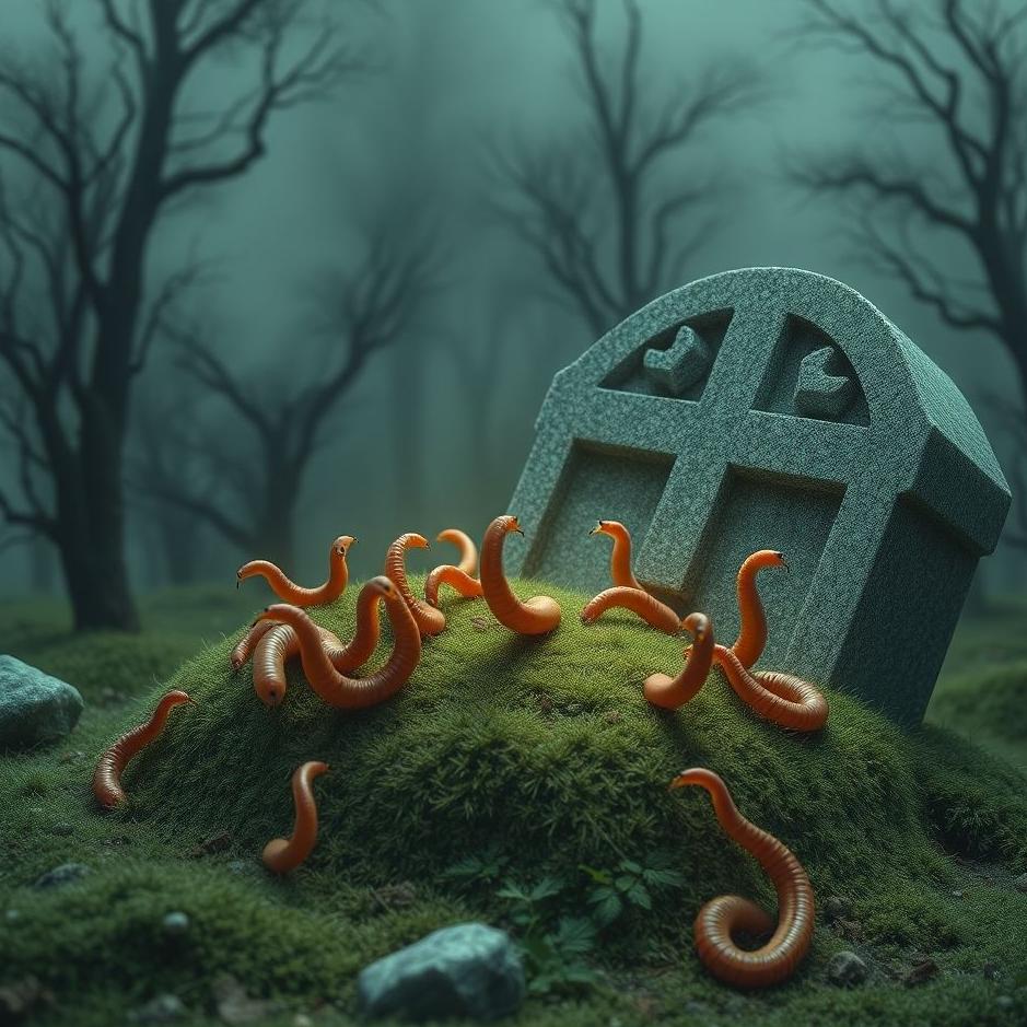 Dream : Grave full of worms in a dream