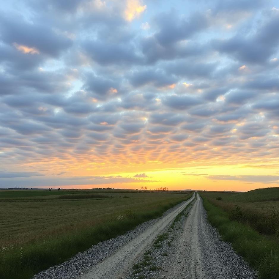 Dream : Gravel road in a dream