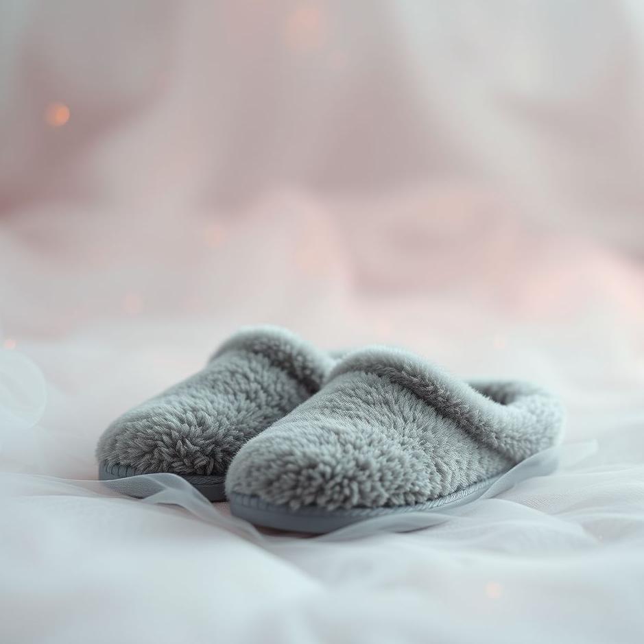 Dream : Gray slippers in a dream