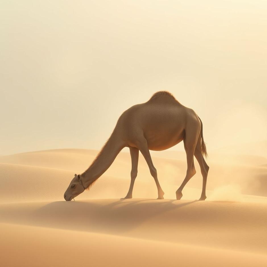 Dream : Grazing camel in a dream