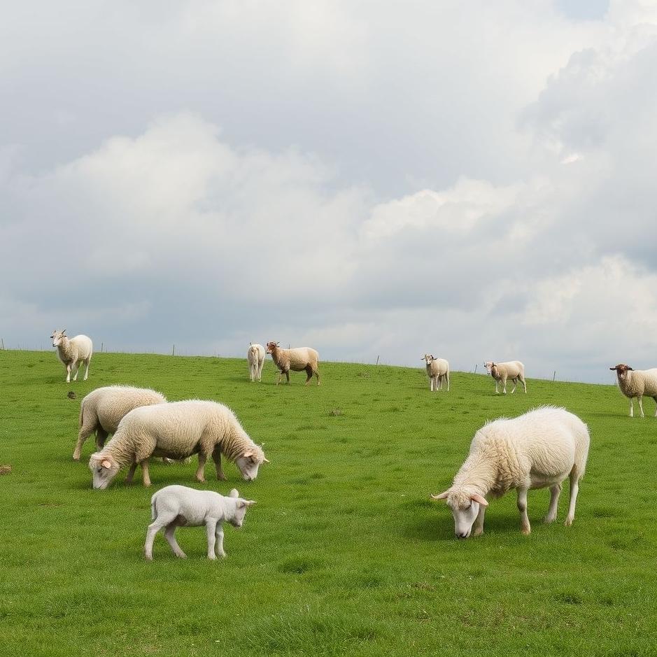 Dream : Grazing sheep and goats in a dream