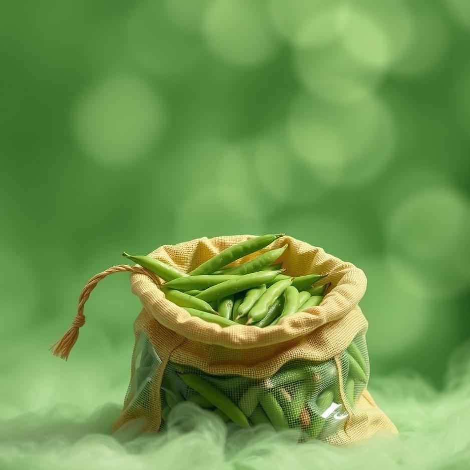 Dream : Green beans in a bag in a dream