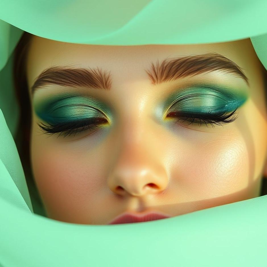 Dream : Green eyeshadow on your eyes in a dream