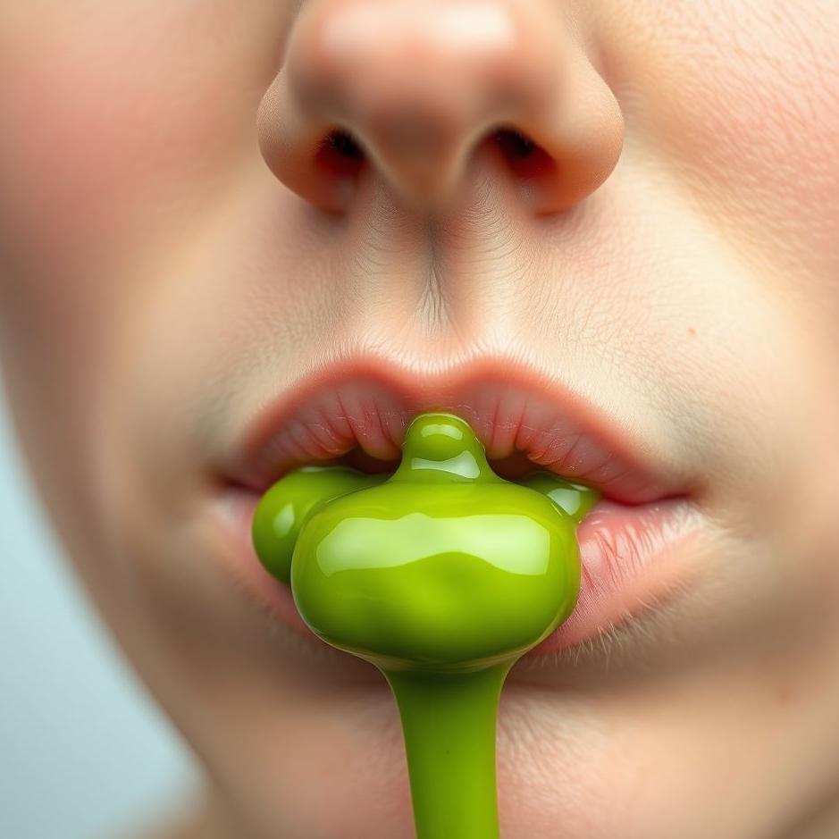 Dream : Green mucus from the nose 