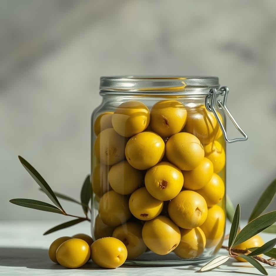 Dream : Green olives in a jar in a dream