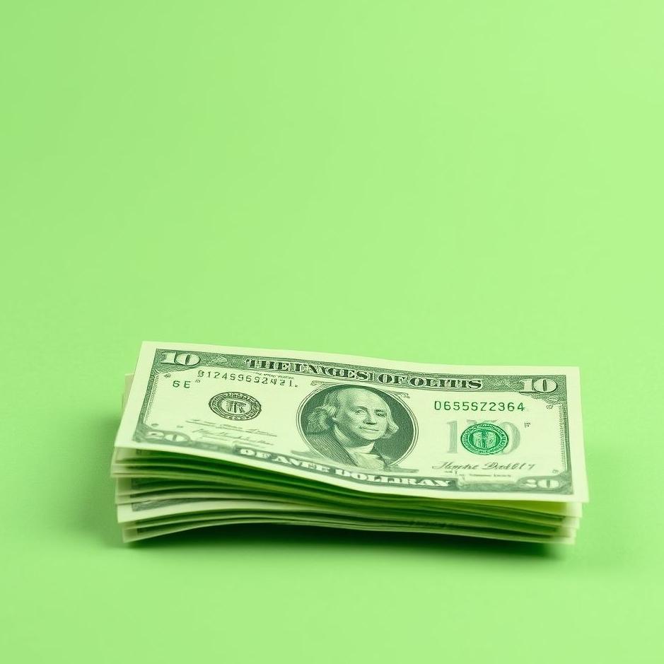 Dream : Green paper money in a dream