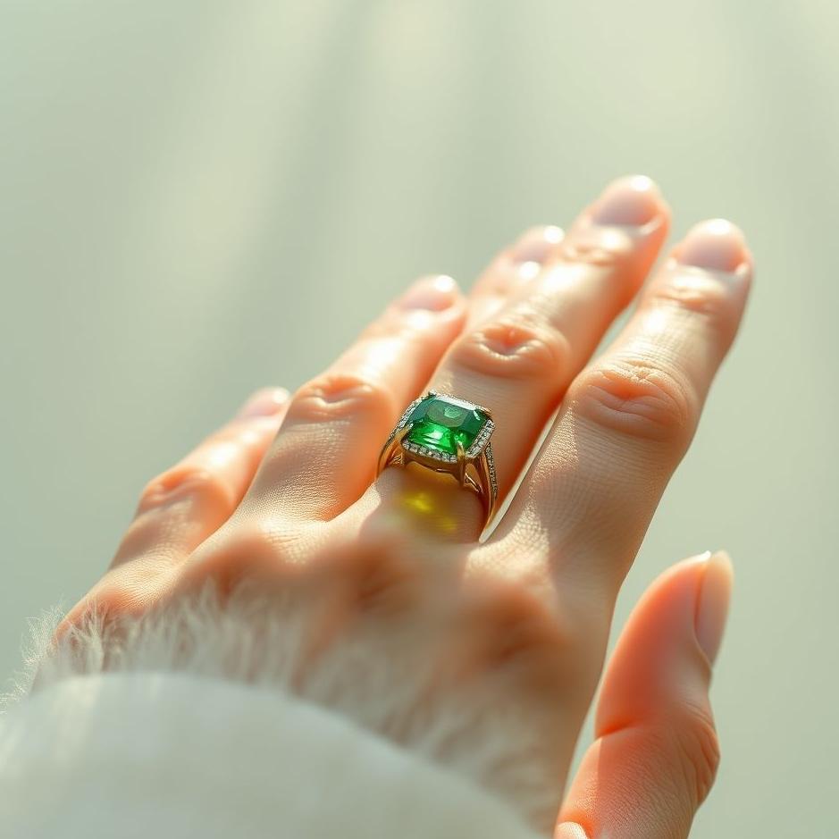 Dream : Green ring on your finger in a dream