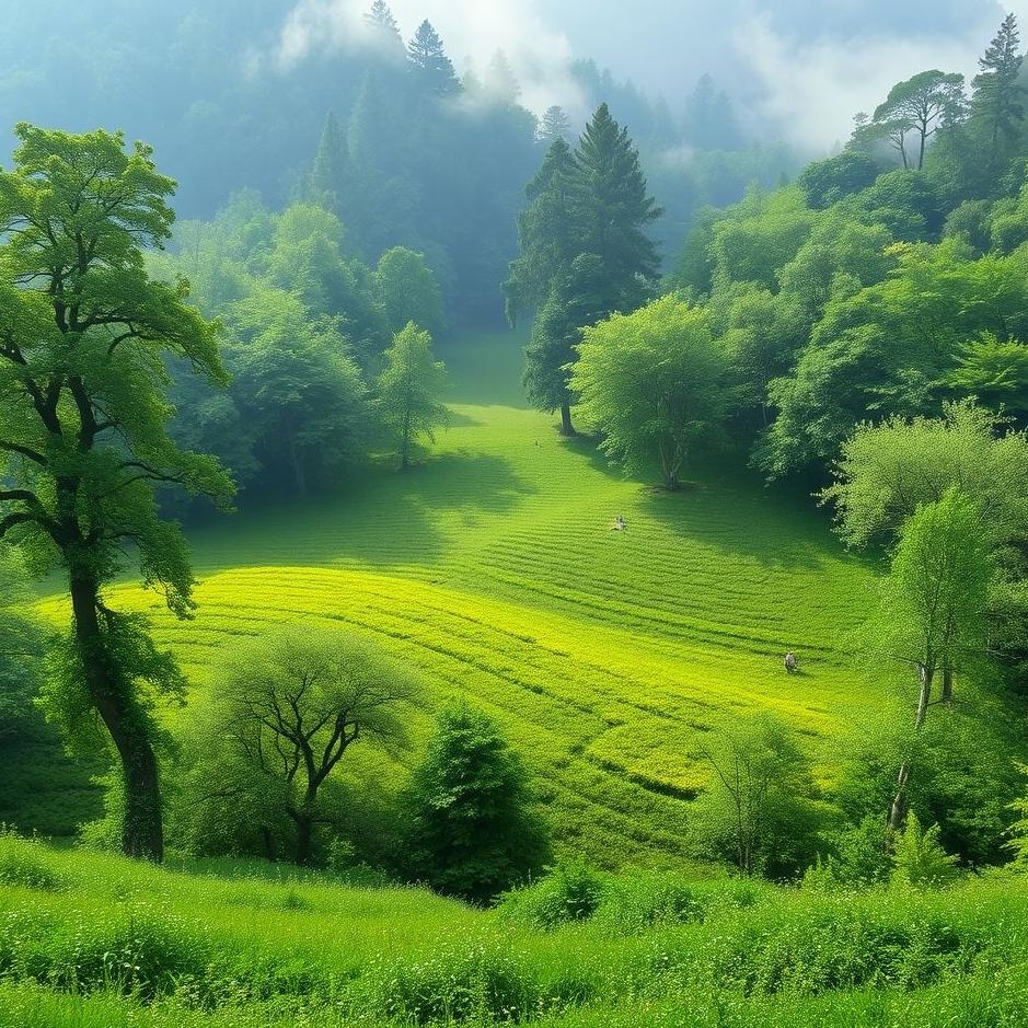 Dream : Green surroundings in a dream