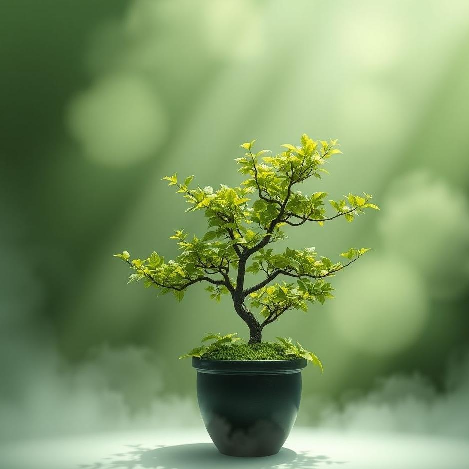 Dream : Green tree in a pot in a dream
