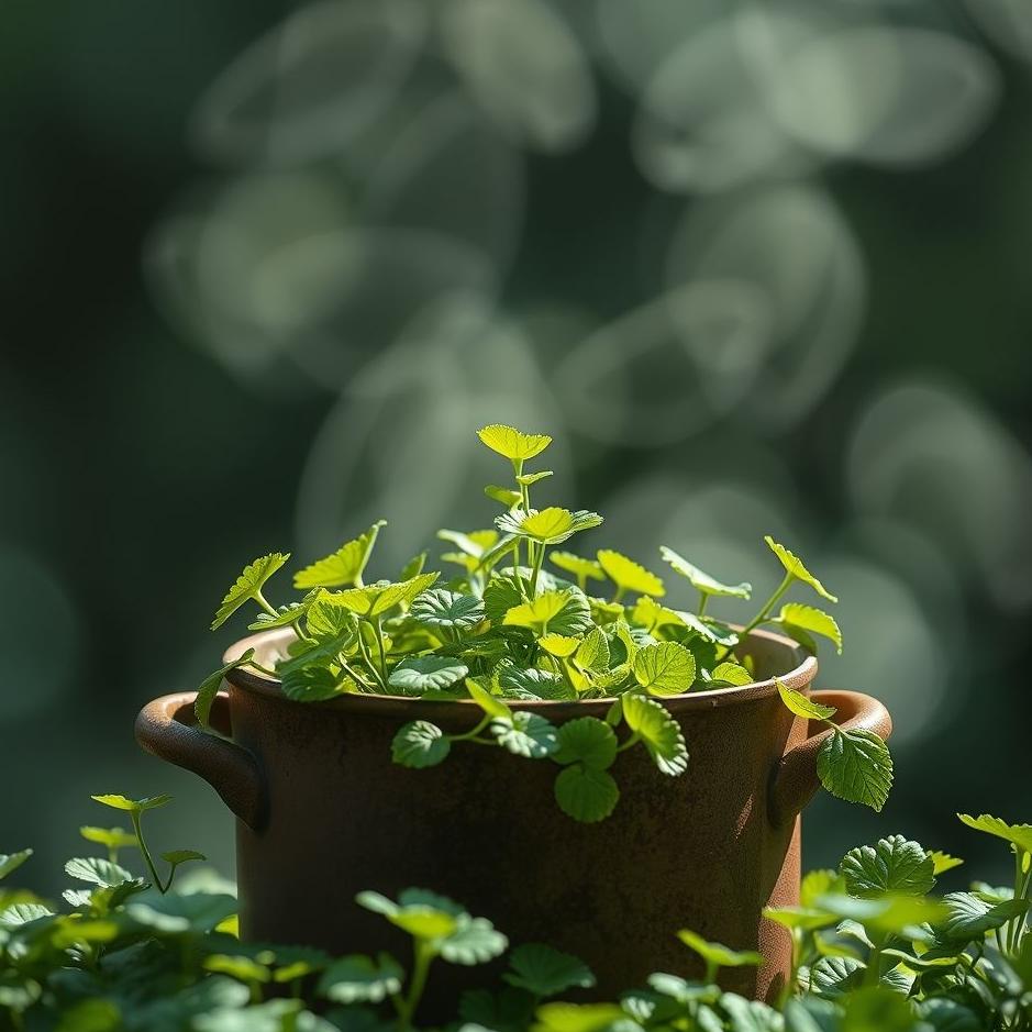 Dream : Greens in a pot in a dream