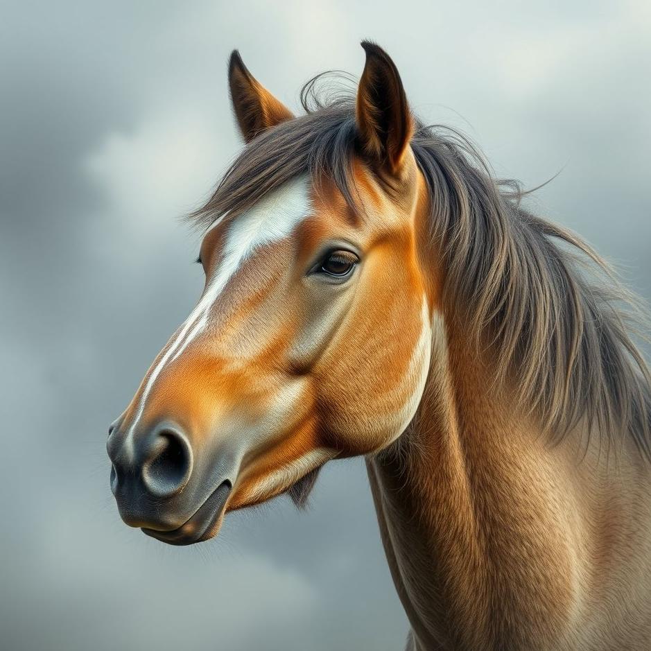 Dream : Grizzled horse in a dream