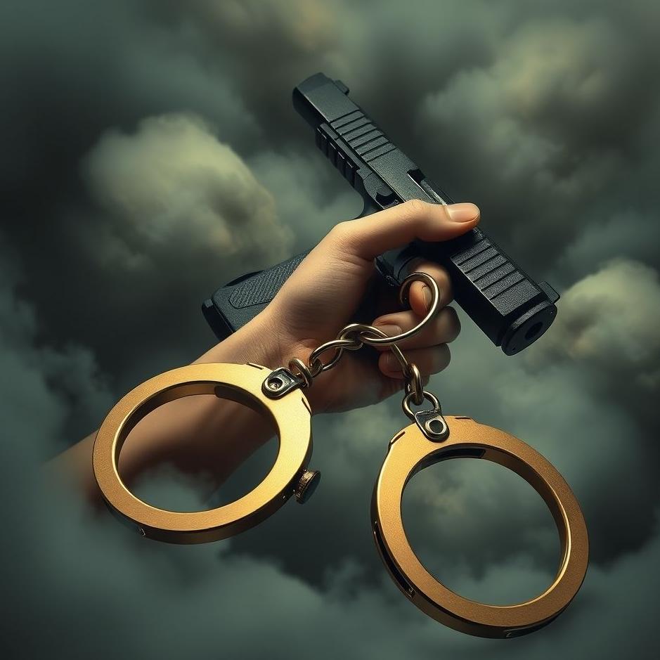 Dream : Gun and handcuffs in a dream