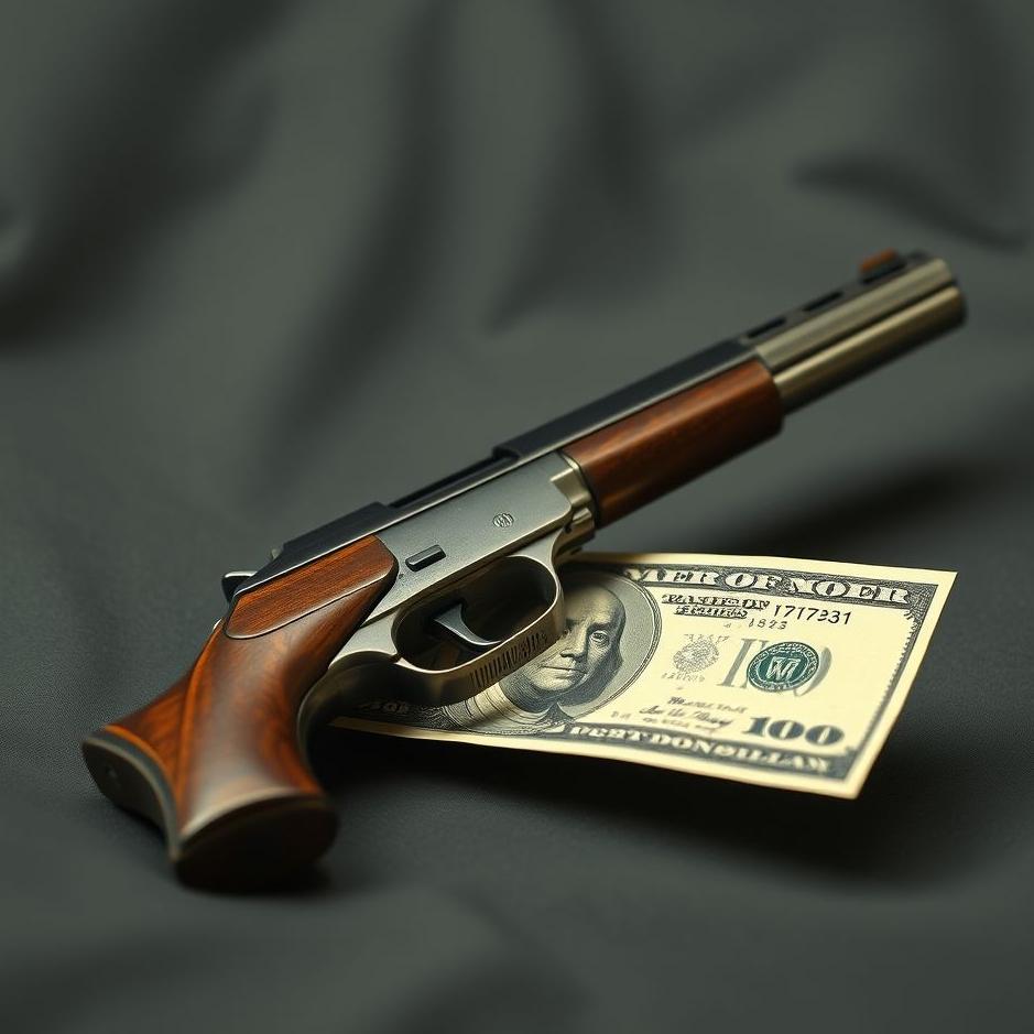 Dream : Gun and paper money in a dream