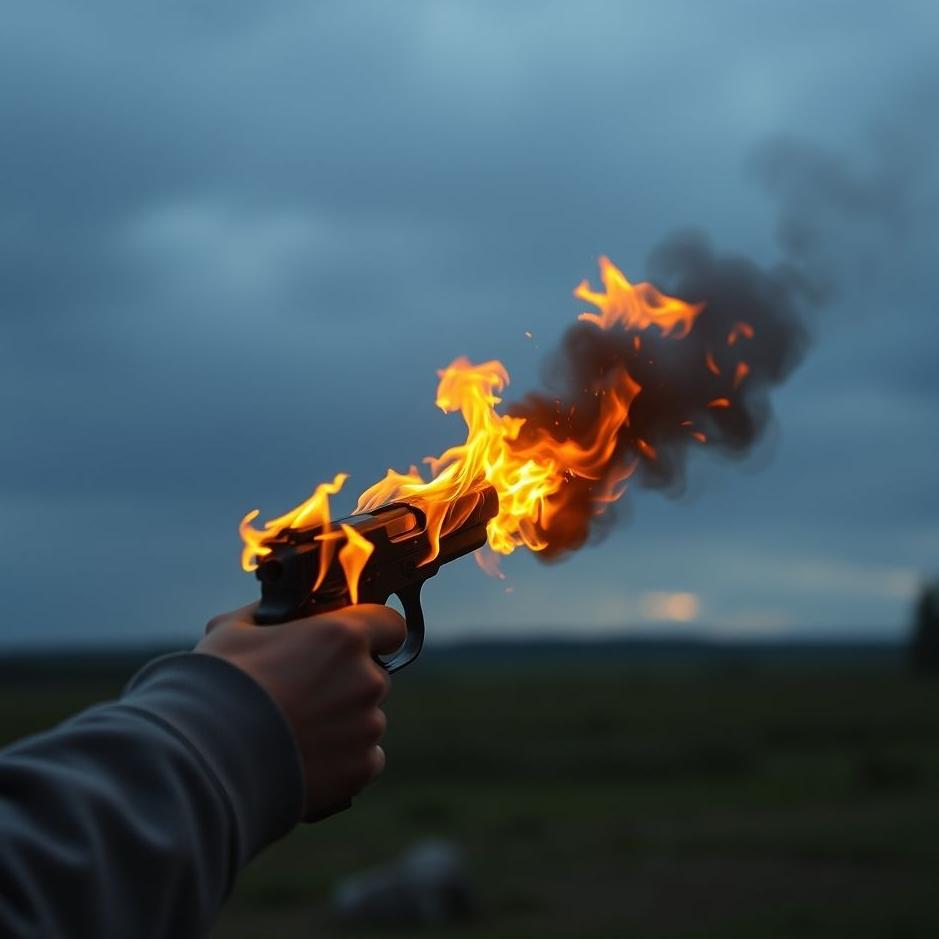 Dream : Gun burning in a dream