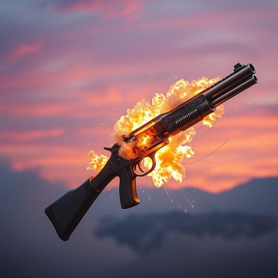 Dream : Gun exploding spontaneously in a dream