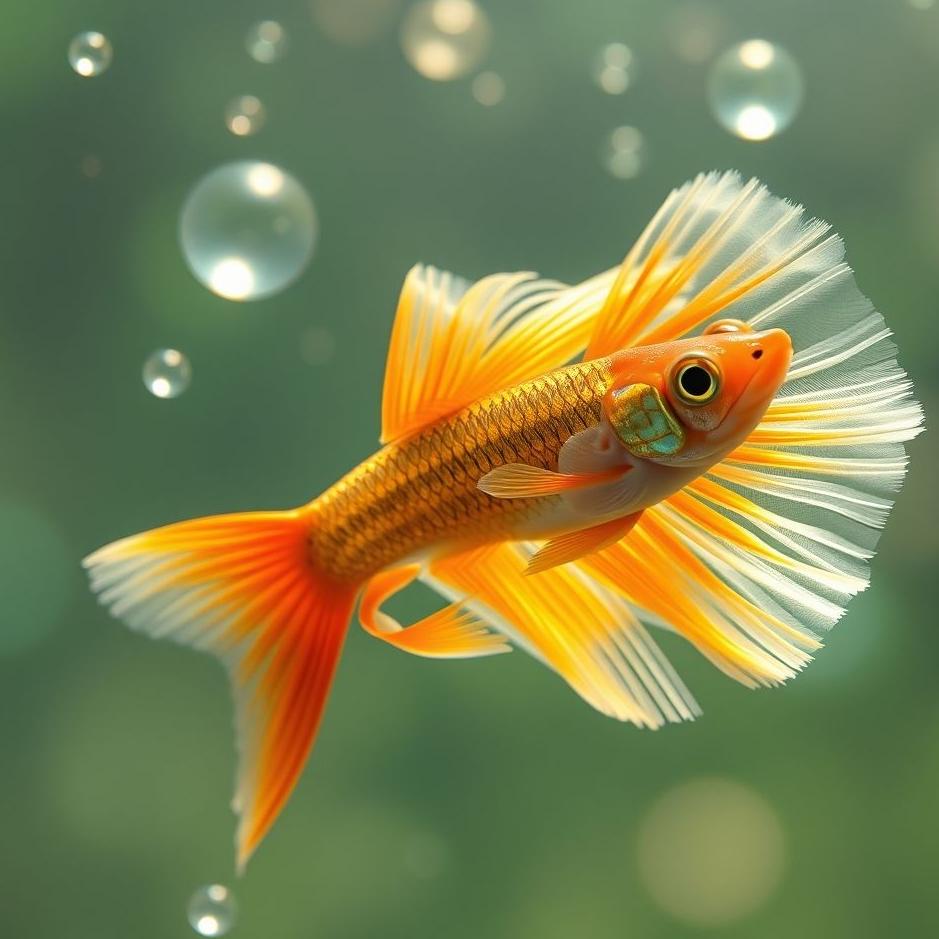 Dream : Guppy fish in a dream