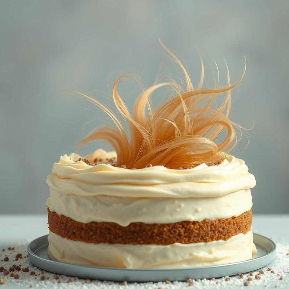 Dream : Hair coming out of a cake in a dream