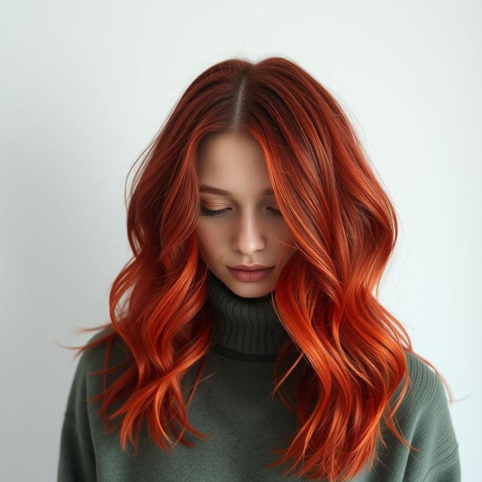 Dream : Hair dyeing red in a dream