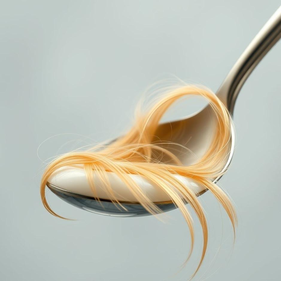 Dream : Hair in the spoon area in a dream