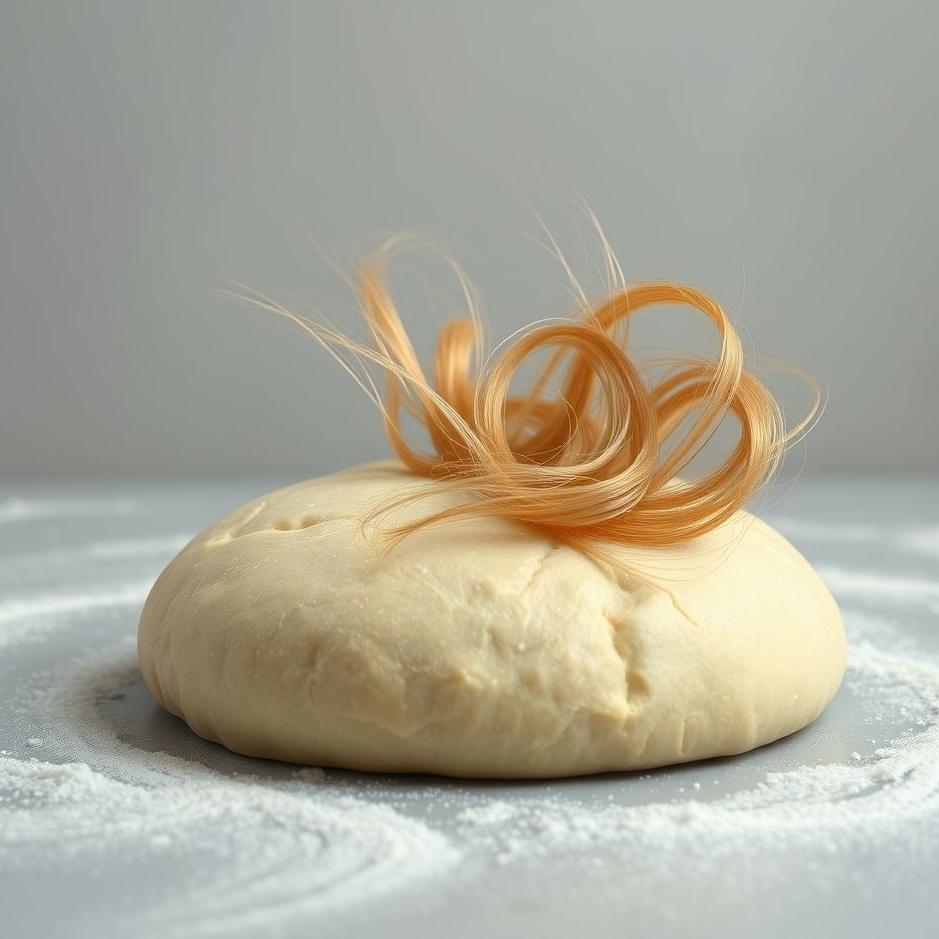 Dream : Hair on dough in a dream