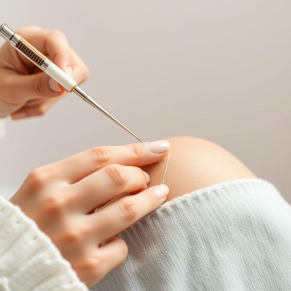 Dream : Hair removal with thread