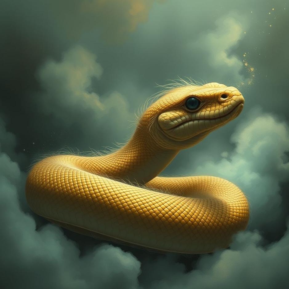 Dream : Haired snake in a dream