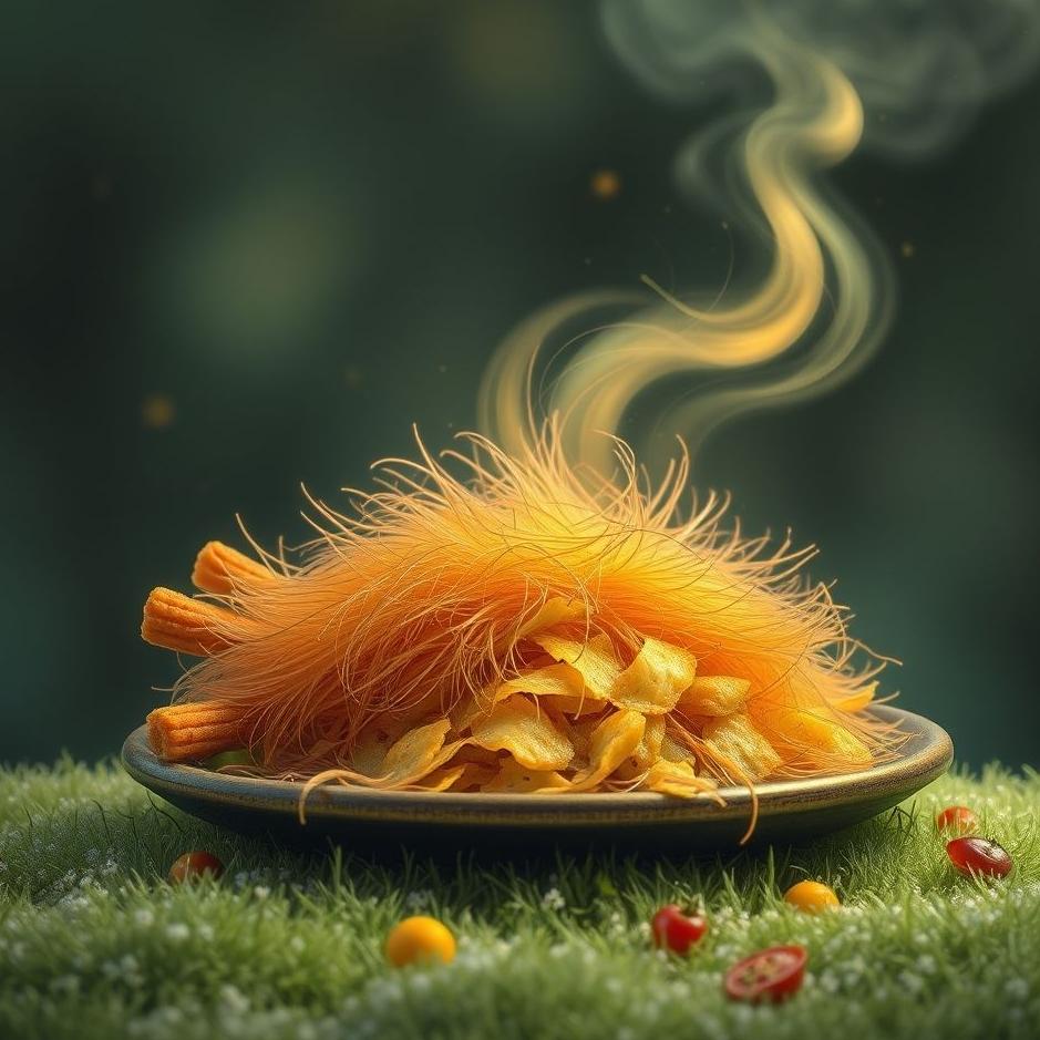 Dream : Hairy food in a dream