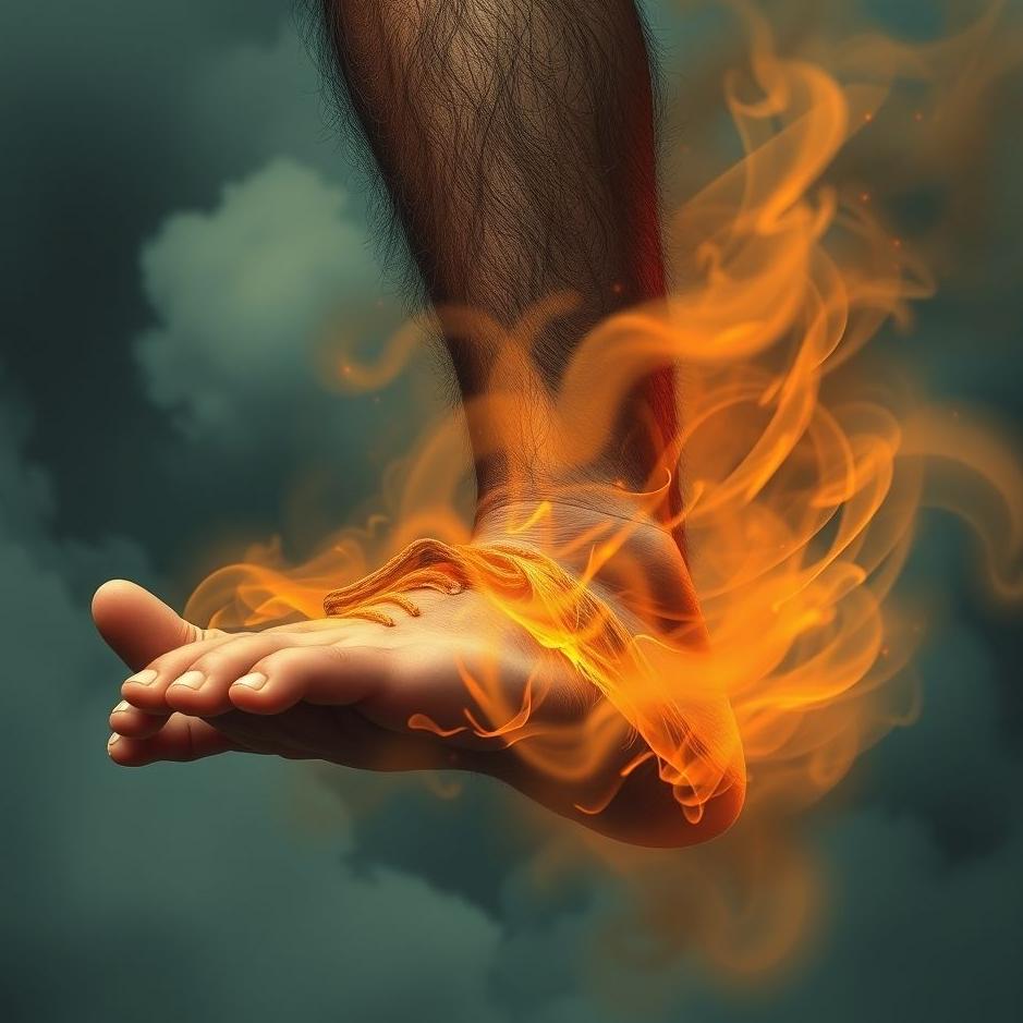 Dream : Hairy man's leg in a dream