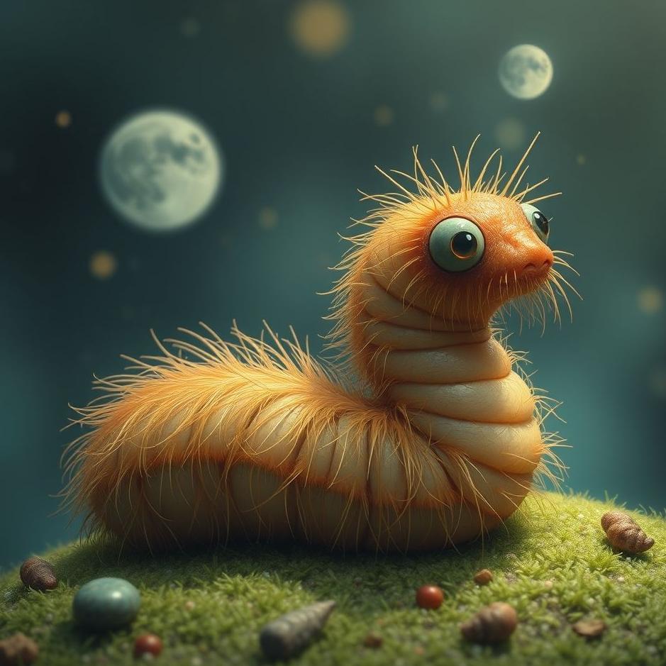 Dream : Hairy worm in a dream