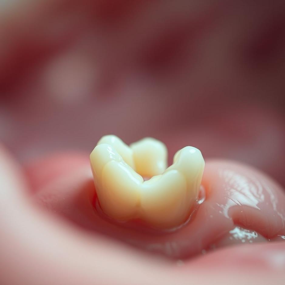 Dream : Half of your own tooth broken in a dream