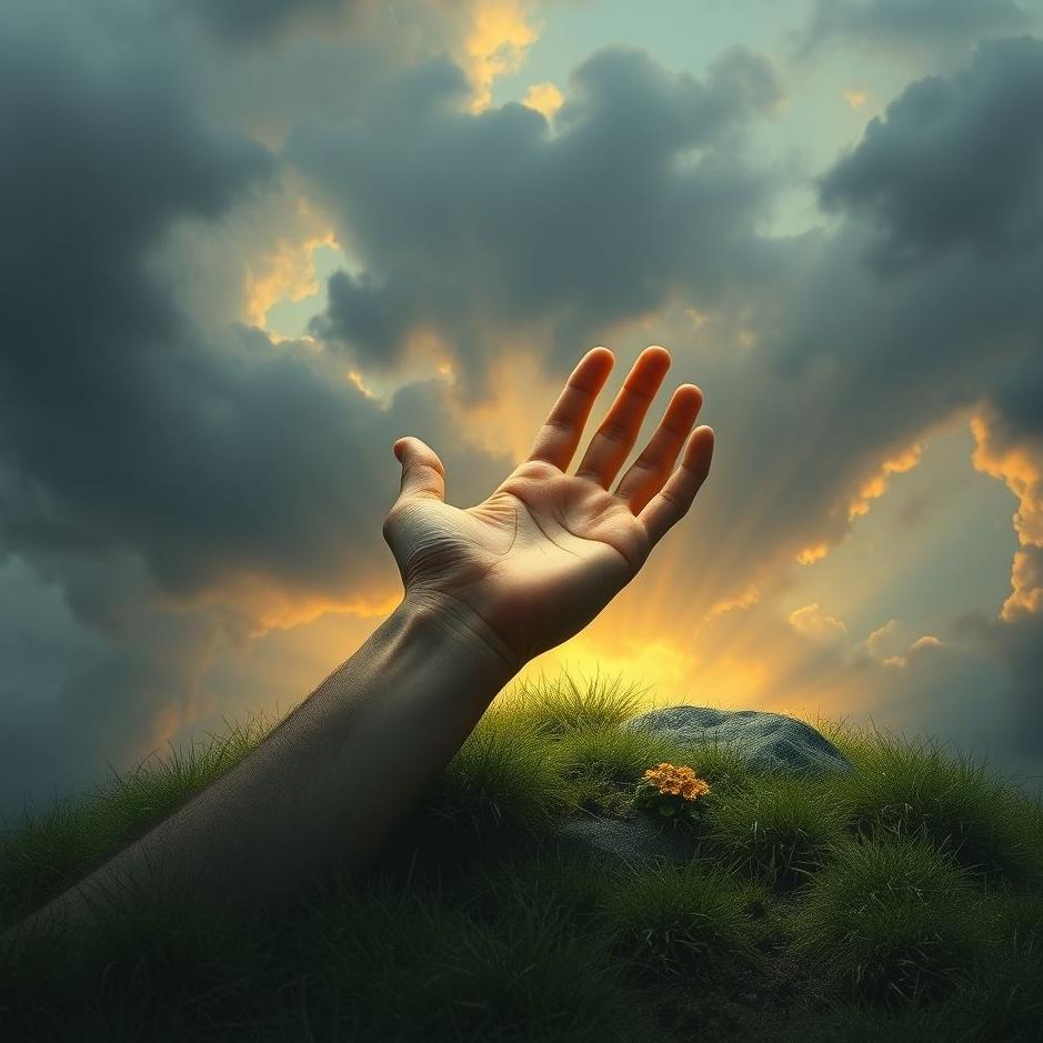 Dream : Hand coming out of a grave in a dream