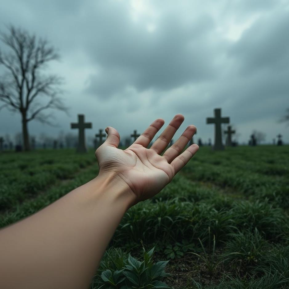 Dream : Hand in a grave in a dream