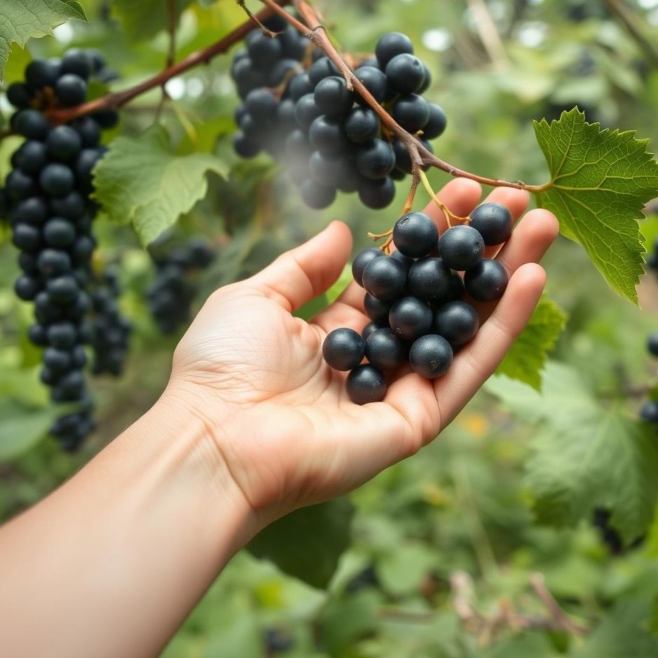 Dream : Handing out black grapes in a dream
