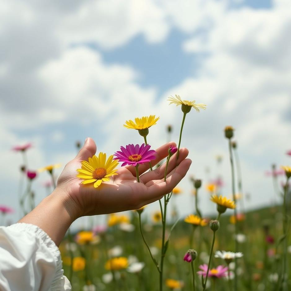 Dream : Handing out flowers to people in a dream