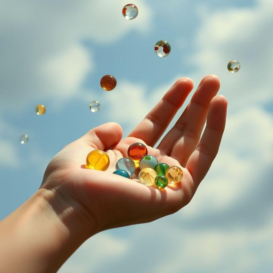 Dream : Handing out marbles in a dream