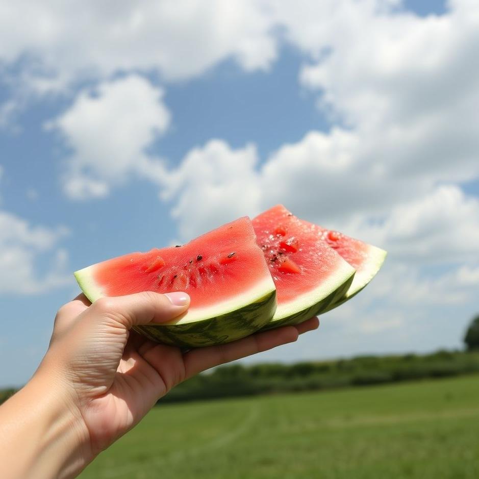 Dream : Handing out slices of watermelon in a dream