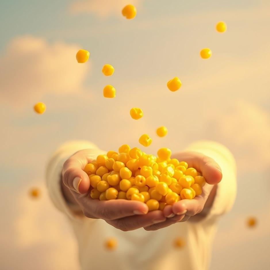 Dream : Handing out yellow chickpeas in a dream
