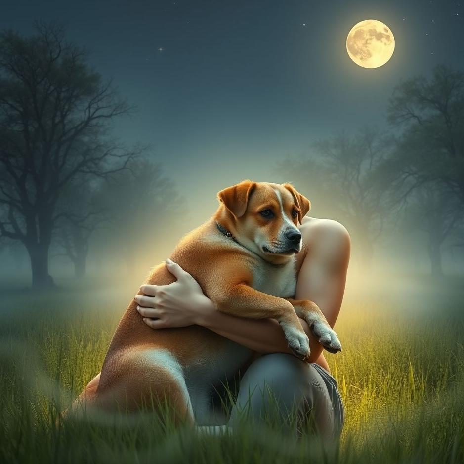 Dream : Handling a dog in a dream