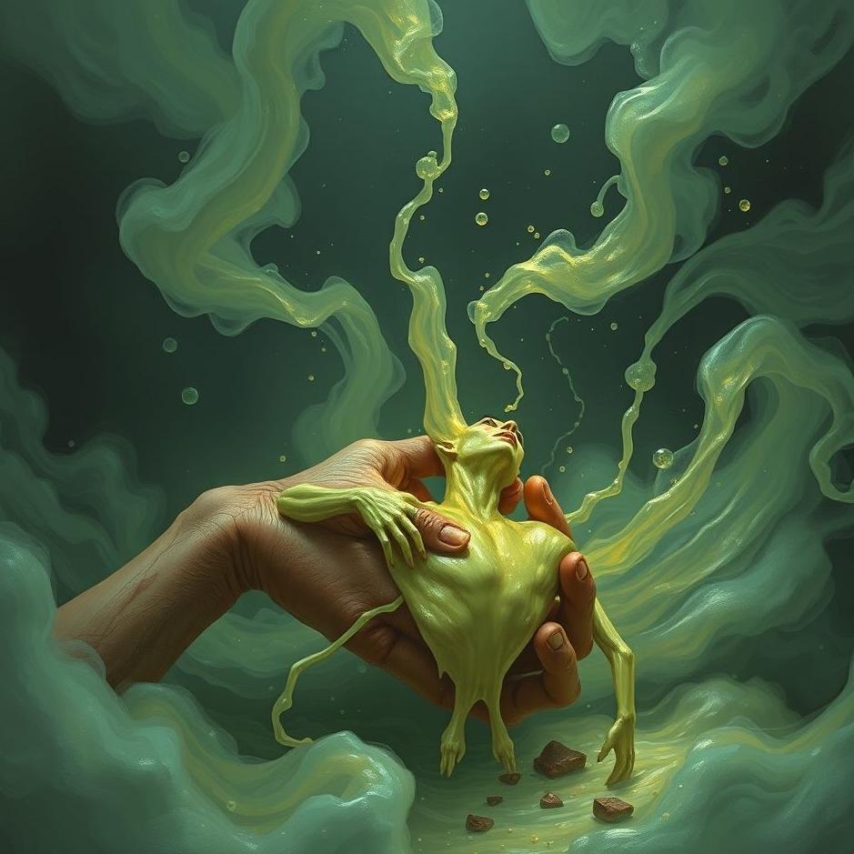 Dream : Handling human filth in a dream