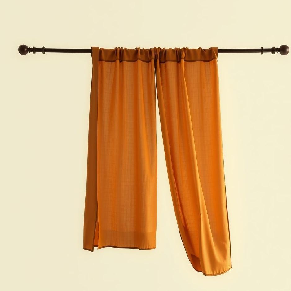 Dream : Hanging a brown curtain in a dream