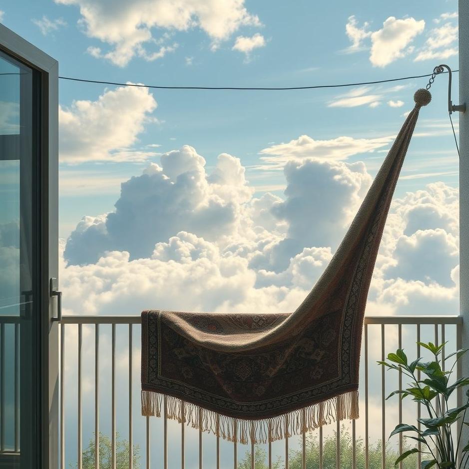 Dream Dictionary : Hanging a carpet on the balcony in a dream